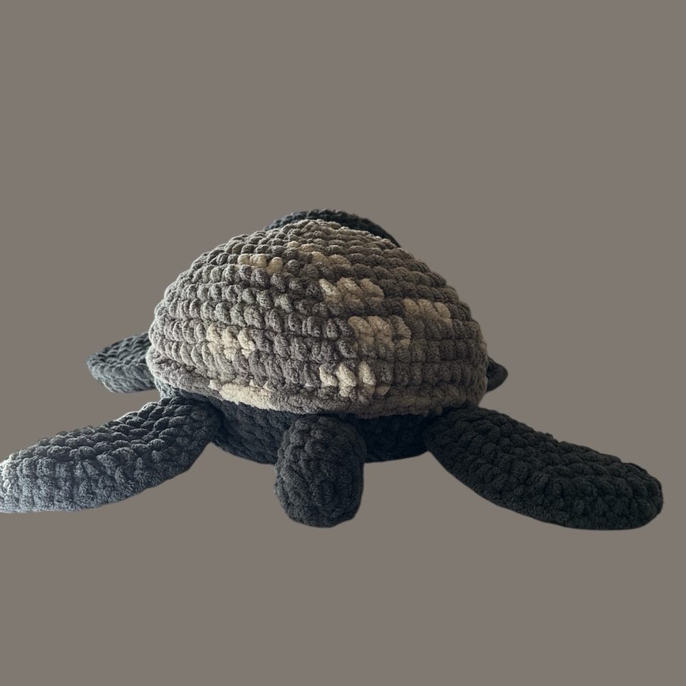 Handmade Crochet Turtle - Picture 4 of 5